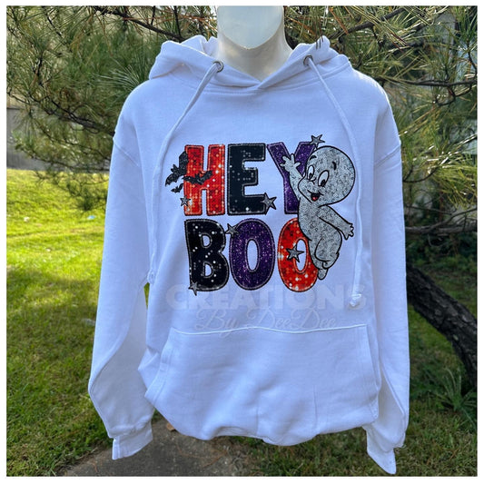 "Hey Boo" Casper DTF Transfer