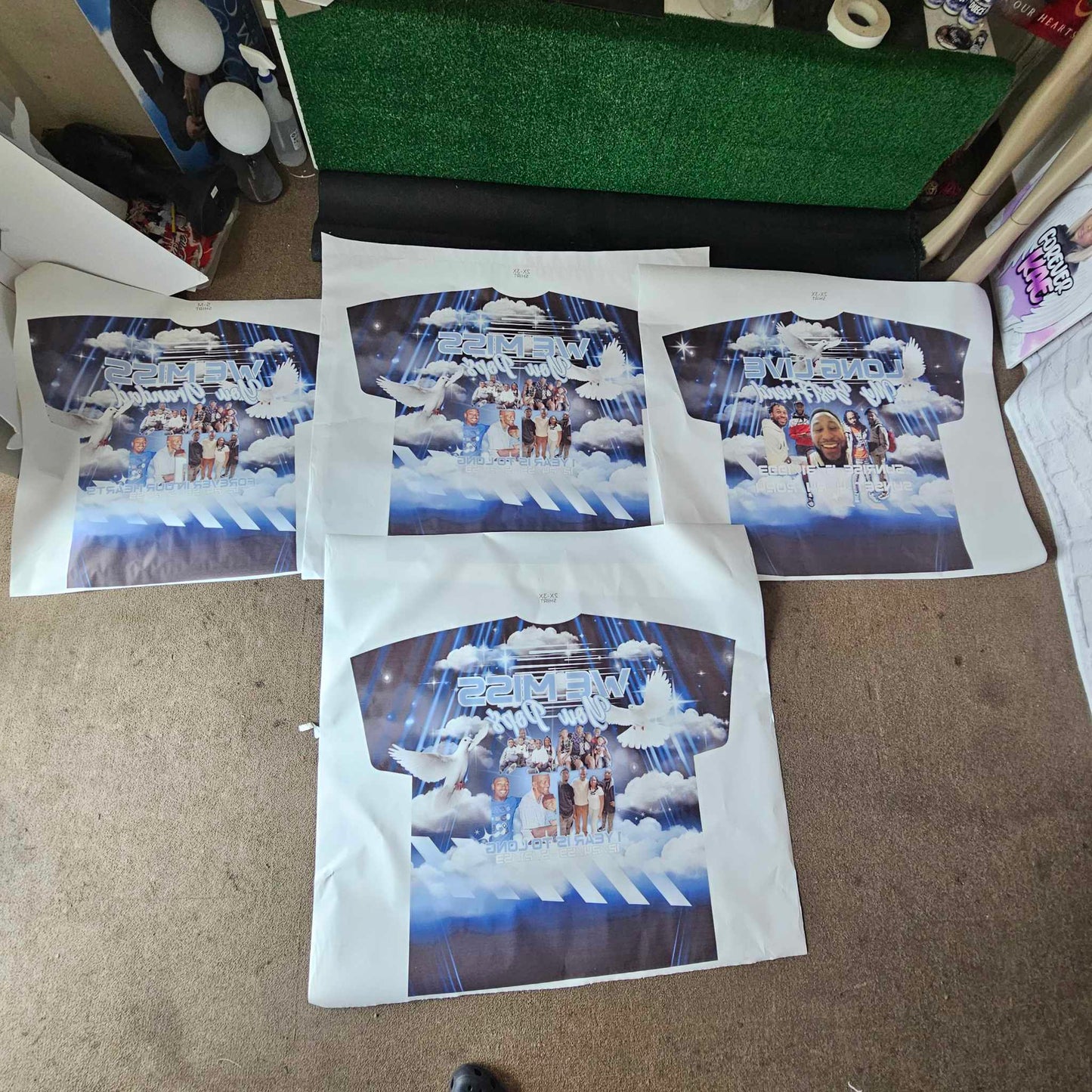 43" Sublimation Gang Sheet (Sticky Paper-SOFT BLANKS ONLY)