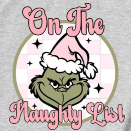 On the Naughty List 10" DTF Transfer