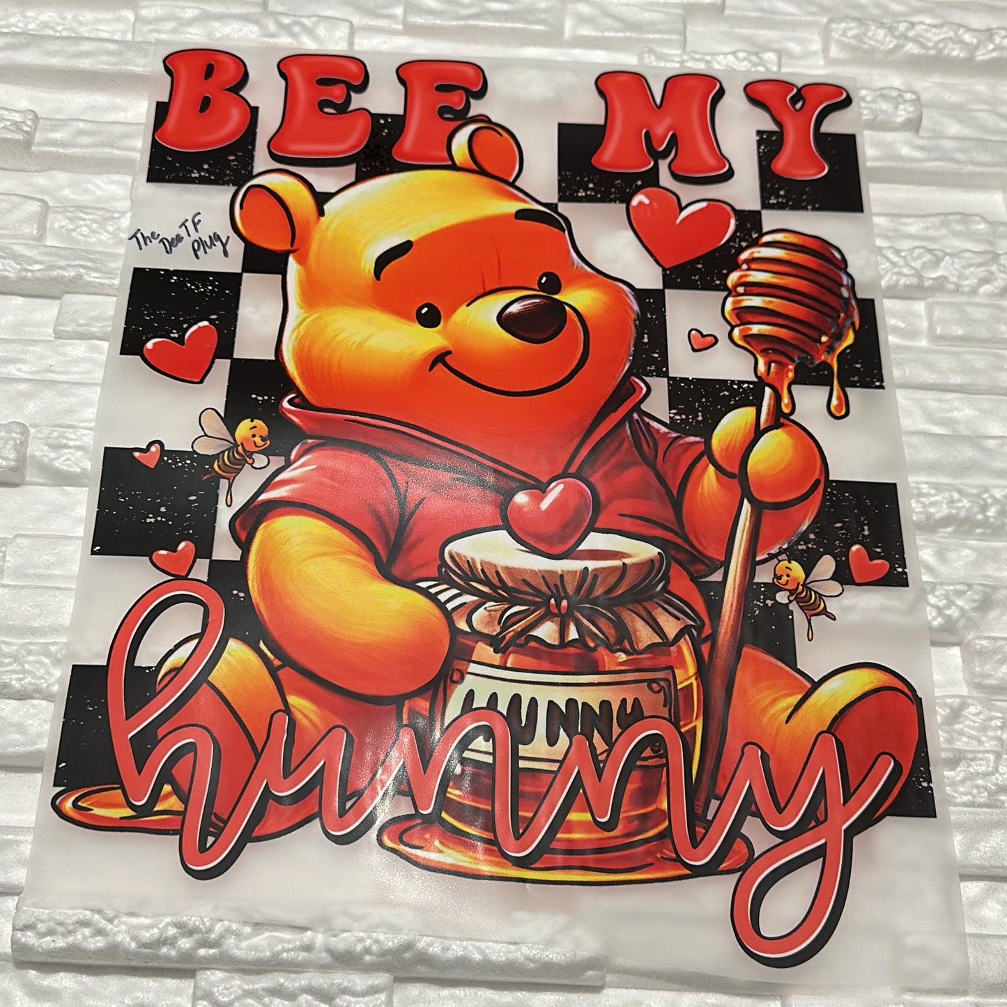 11” Bee Mine Bear, Valentines Day DTF Transfer