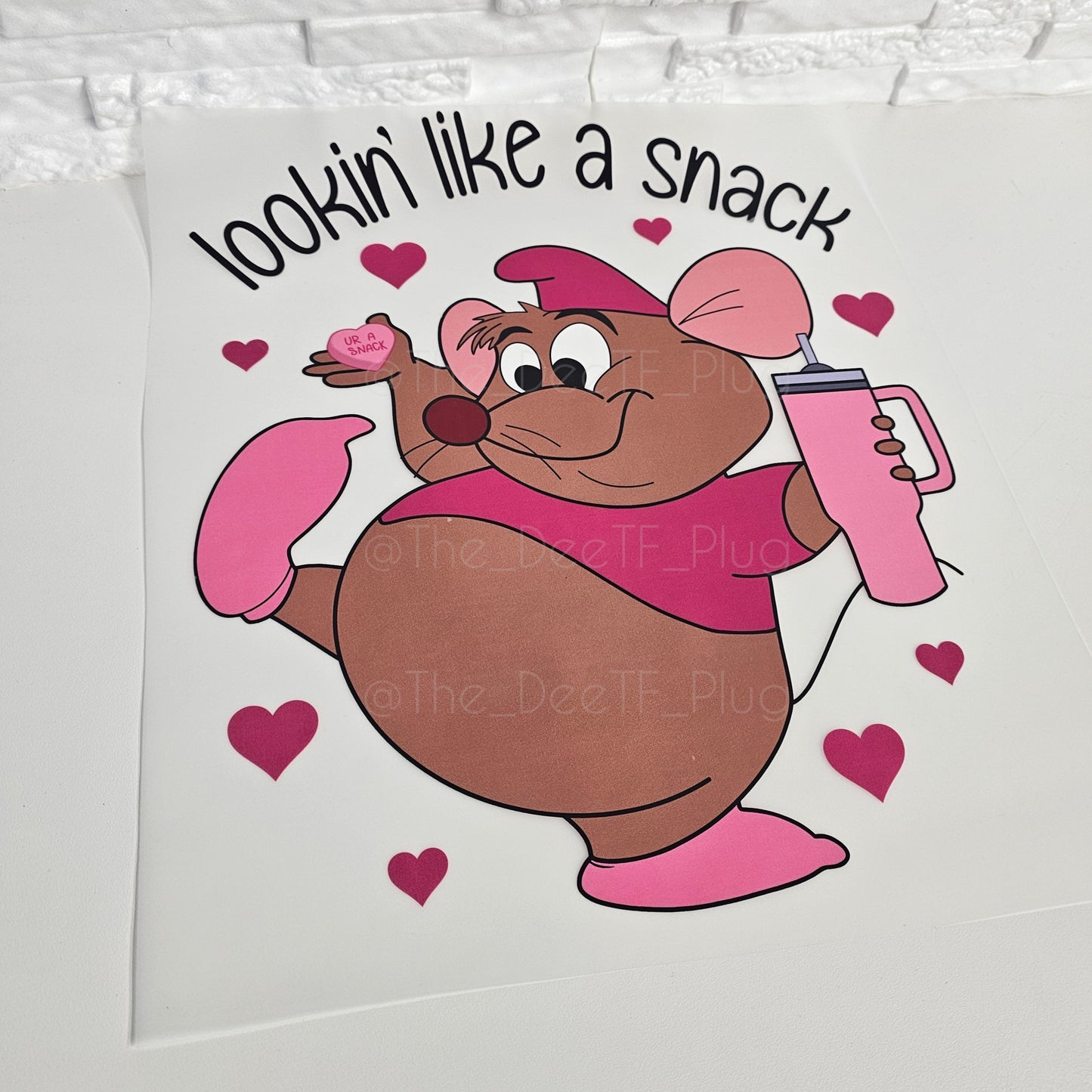 Lookin like a snack Mouse, Valentines Day DTF Transfer