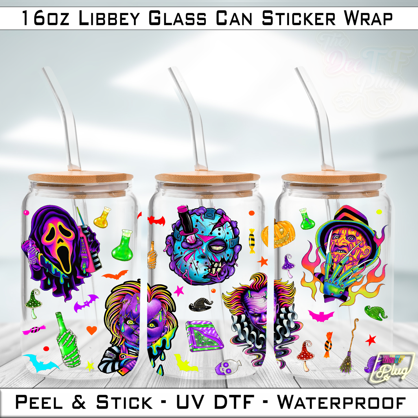 Horror Characters Libbey Cup Wrap