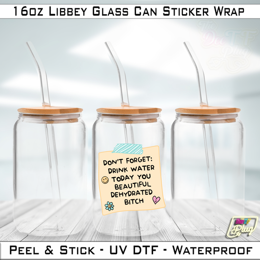 Drink Your Water Libbey Cup Wrap