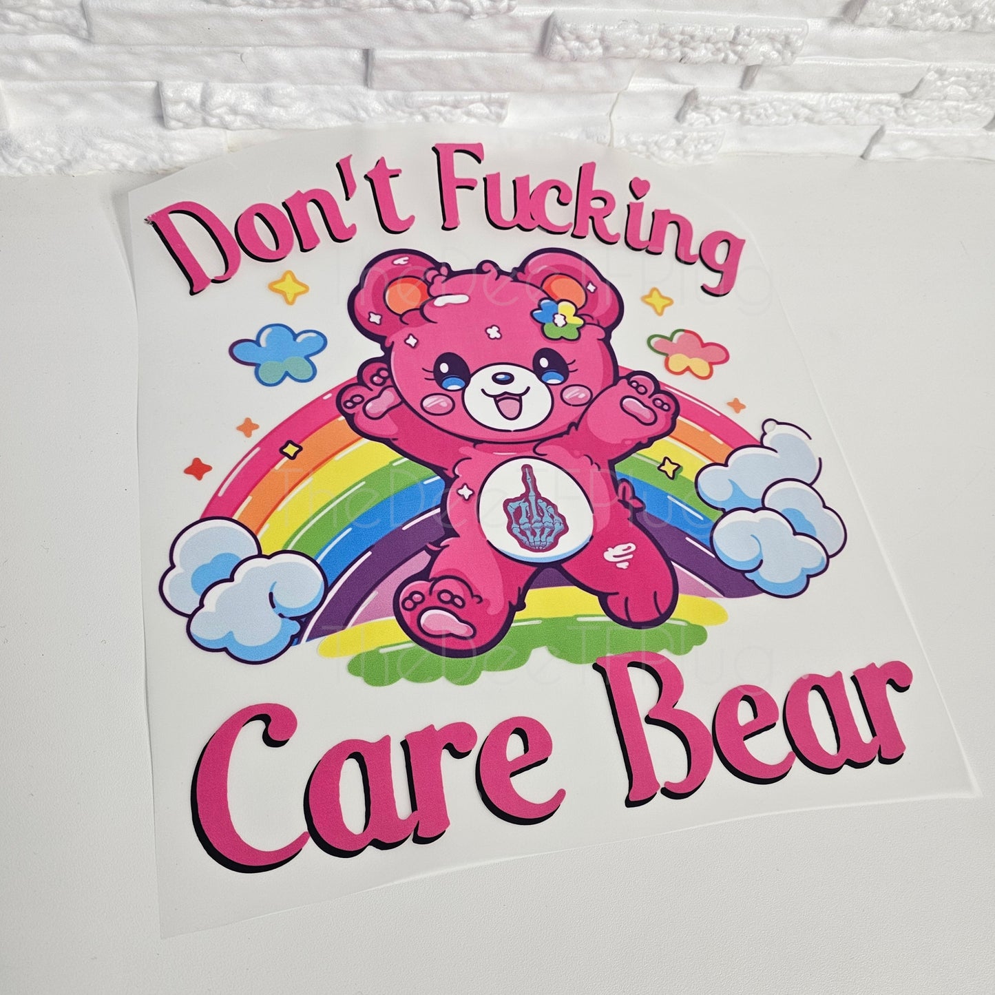 Don't Care Bear, DTF Transfer